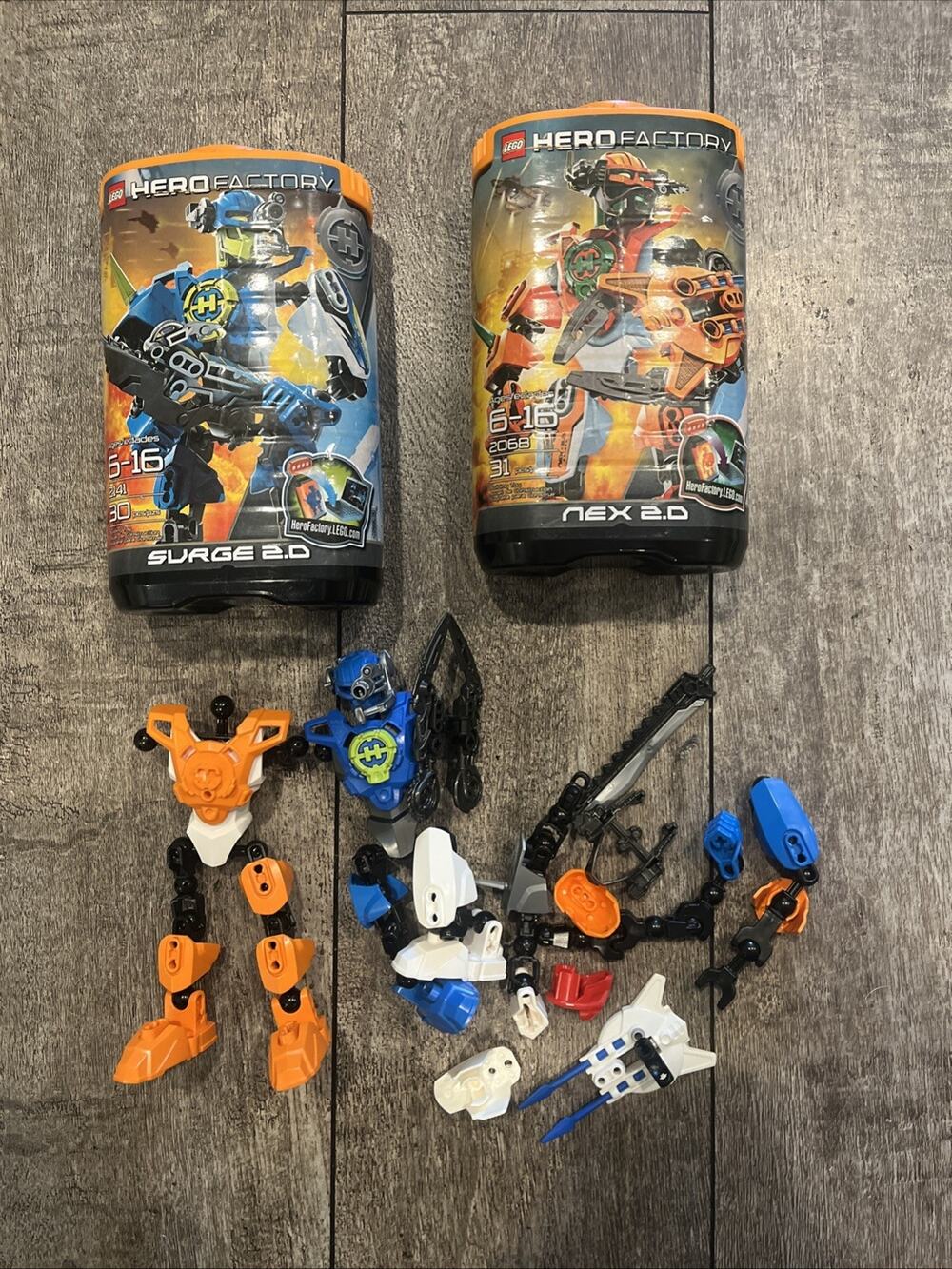 lego hero factory Incomplete Lot Of Two.